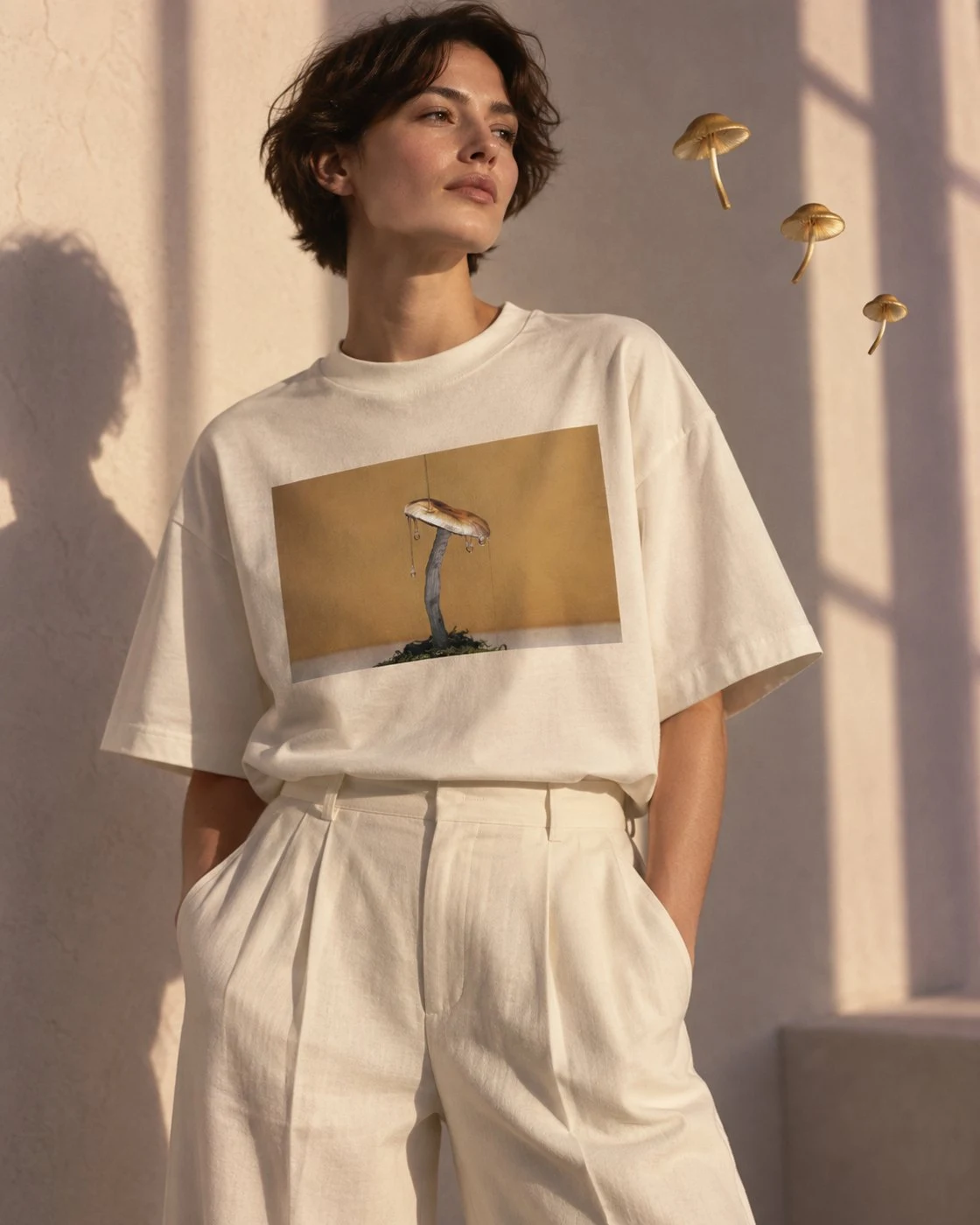 Golden Hour — Honey Drip tee, styled for the everyday